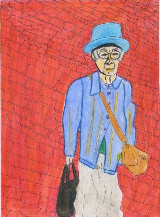 Old Woman Carrying Bags