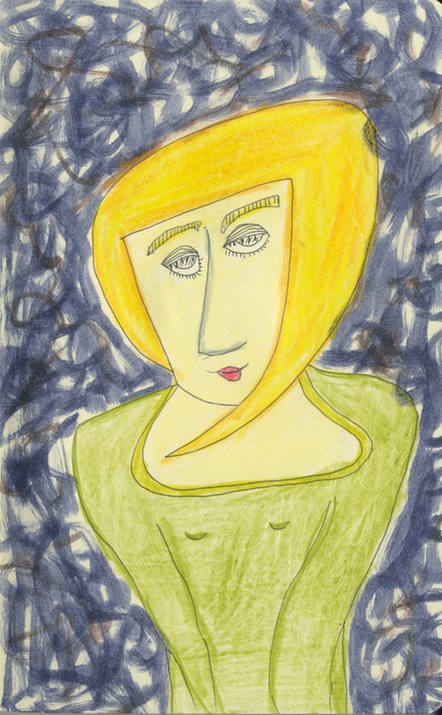 Portrait (woman with blonde hair)