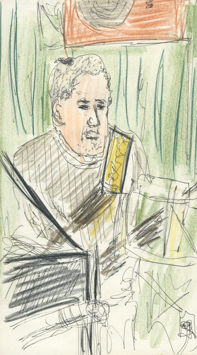 Bass during a concert