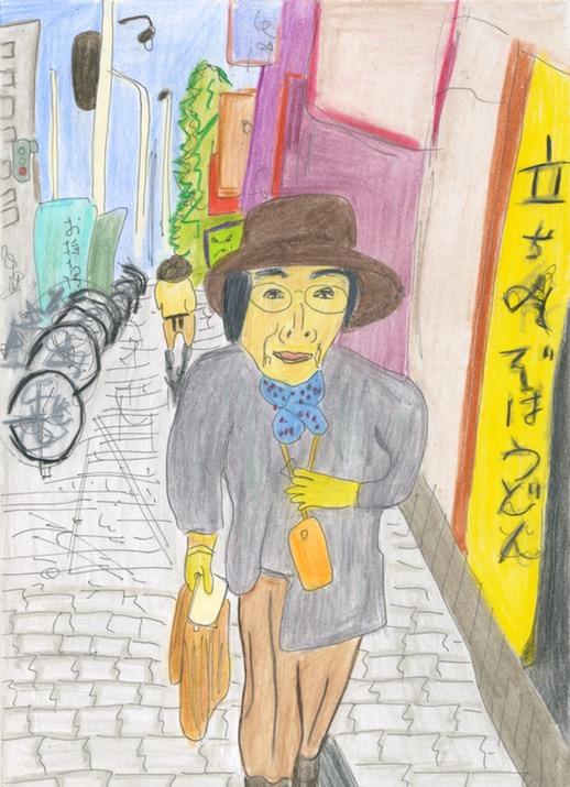 Old Lady walking in North 24 area