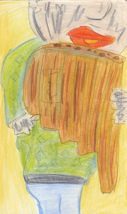 Playing Instrument from Peru