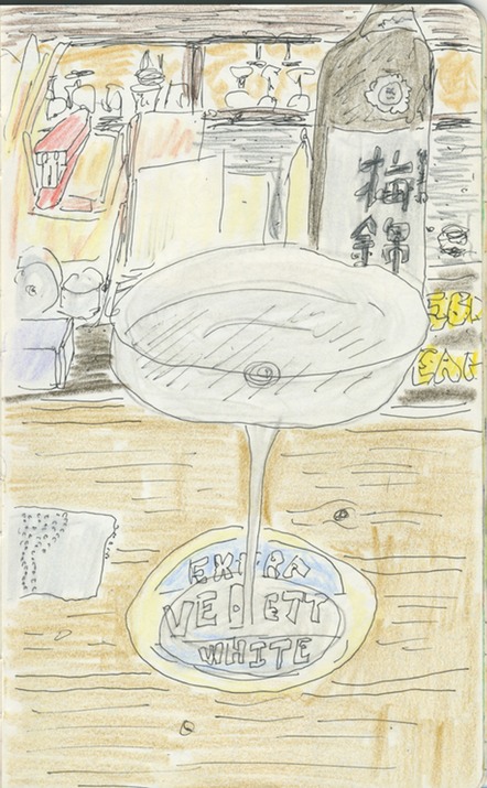Sketch in bar