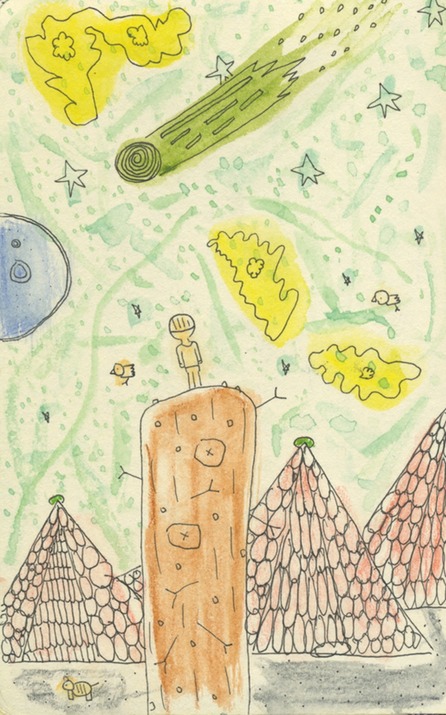 Man Looking at Outer Space